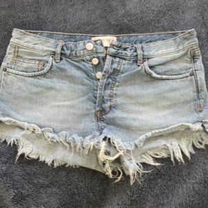 Free People Low Rise Jean Shorts